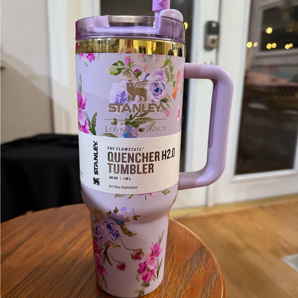 Stanley X LoveShackFancy Lavender Quencher 40z Tumbler